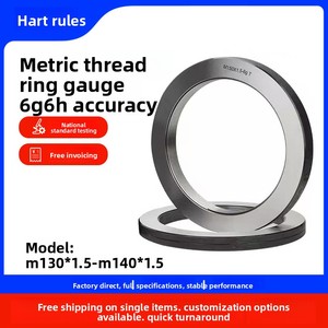 Jauges de contrôle qualité (Go/No Go) sur mesure, métriques et impériales, de grande précision et de grande taille (M180*1.5-M180*<span class=keywords><strong>6</strong></span>) 0.5 0.75 1 1.25 1.75 2 3 4 5 <span class=keywords><strong>6</strong></span> - Product Image 5