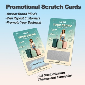 Cartes à gratter numériques offset personnalisées avec logo, format voyage, pour cartes de visite, concours à gros prix, et coupons de réduction en gros - Product Image 4