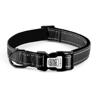 Anti-Verlust QR-Code-Scan Umweltfreundliches Langlebiges Nylon Reflektierendes Solides Smart-Tracking-Halsband für Mittelgroße/Große Hunde und Katzen