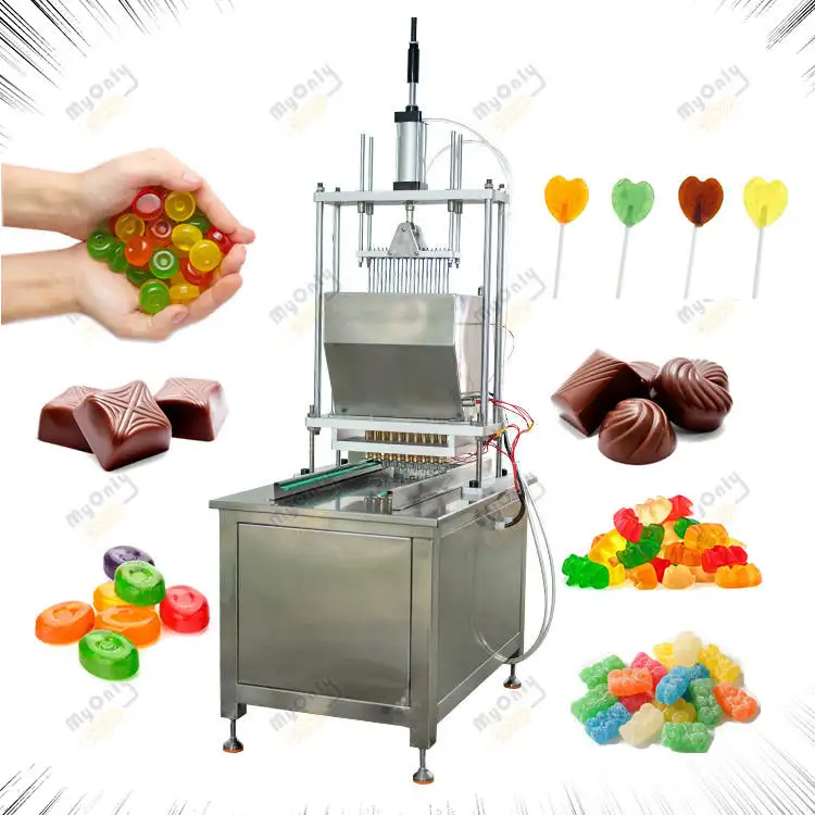 Высокоэффективная настольная мягкая многофункциональная небольшая машина для наполнения и изготовления фруктовых конфет