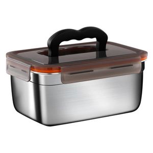 Boîte de conservation en acier inoxydable 304, boîte de rangement scellée pour réfrigérateur et congélateur, ensemble de boîtes de conservation scellées pour le camping - Product Image 1