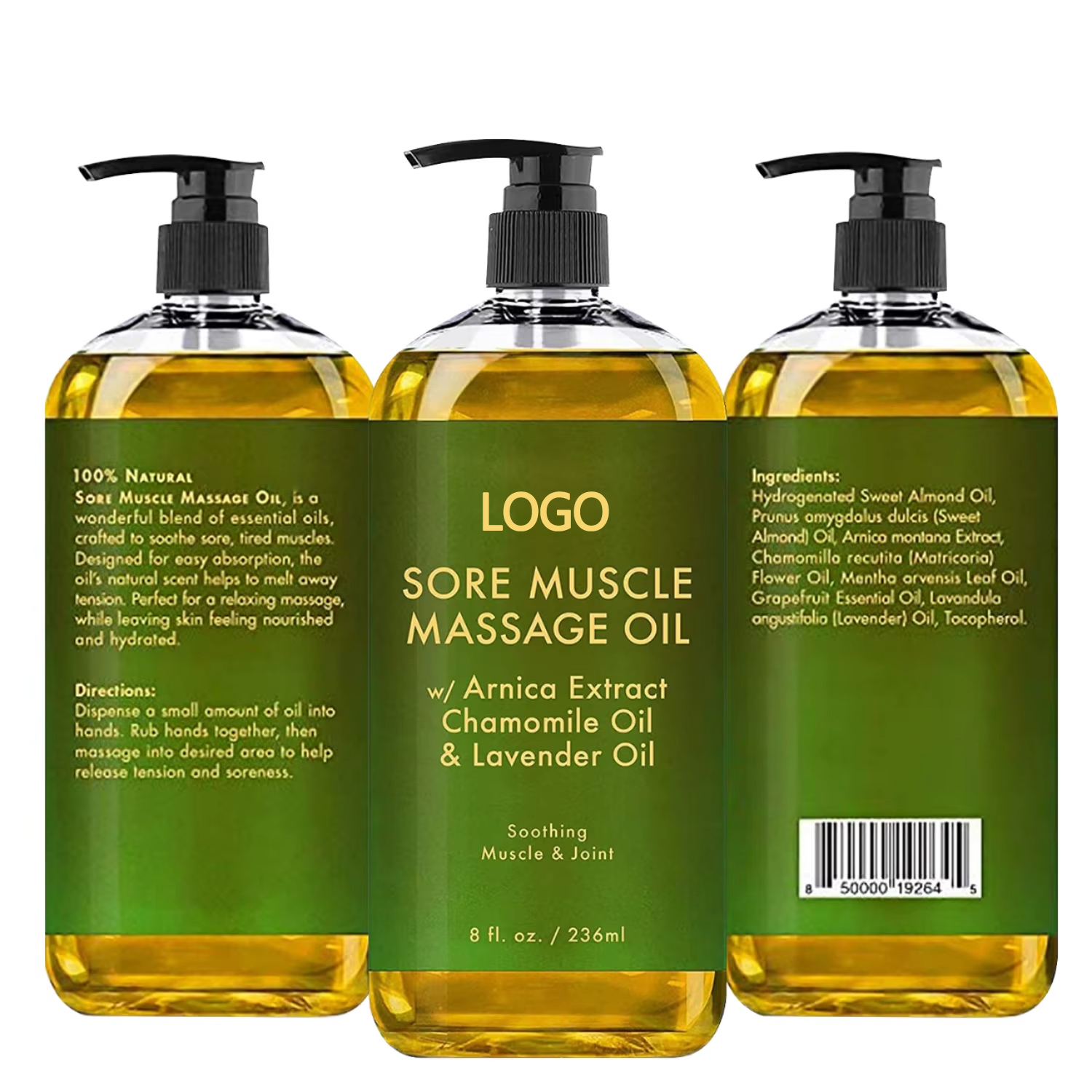 Huile de massage pour muscles endoloris