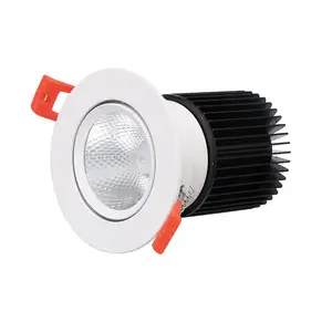 Lampu toko perhiasan LED Super terang Downlight tersembunyi sudut dapat disesuaikan COB lampu langit-langit tersembunyi CRI90 3000k