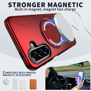 Custodia per telefono con supporto magnetico per auto, design personalizzato, anello magnetico, in TPU e PC, robusta, per <span class=keywords><strong>Samsung</strong></span> Galaxy A27 A17 A37 A57 - Product Image 2