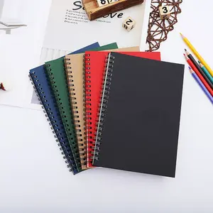 2021 nuevo producto de papel de diseño simple cubierta portátil con logotipo personalizado estudiante de la escuela libro cuaderno de espiral
