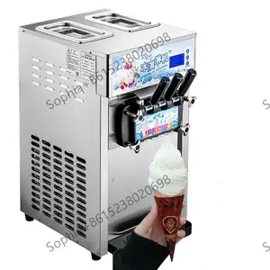 Sıcak satmak küçük masa üç lezzet yumuşak dondurma makinesi yumuşak hizmet dondurma yapma makinesi yumuşak dondurma makinesi satılık