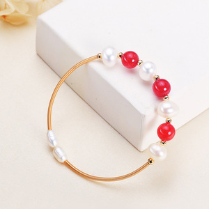 Pulsera de Perlas de Agua Dulce con Sensación de Lujo Ligero y Moderno, Nueva Colección - Product Image 1