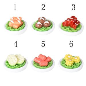 Venta al por mayor de cabujones de resina con parte trasera plana, simulando verduras y alimentos en miniatura para cocina, ideales para álbumes de recortes DIY y decoración de carcasas de teléfono - Product Image 1