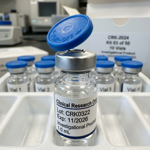 Professional Clinical Gold Band 10 Vial Peptide Folding <b>Box</b> for TZ Series SM Series Research Vials 5mg 10mg Dosage - Product Image 5