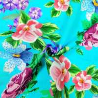 Kain Tenun Linen Organik 100% Ramah Lingkungan Motif Bunga Latar Belakang Biru Gaun Wanita Kemeja Rok Gaya Cina Baru Panjang