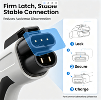 Adaptateur de chargeur EV GEEFUTURE 32A, adaptateur secteur AC, GBT GB/T vers J1772 Type 1