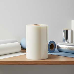 Rouleau de film rétractable POF pour impression 12 microns, sacs pour <span class=keywords><strong>iPhone</strong></span>, cadeau avec coupe-glissière, emballage rétractable pour bateau, matériau d'emballage plastique - Product Image 1