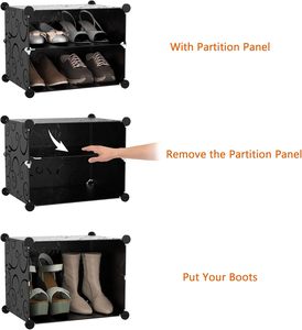 Ropero de Plástico para Bebé Organizador de Zapatos Caja de Almacenamiento Zapatero Organizador de Almacenamiento - Product Image 5