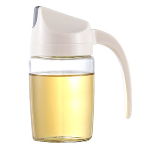 Glass Oil Dispenser With Lid Leak Proof Kitchen Condiment Bottle For Oil And Vinegar 3 Sizes Available - Product Image 5