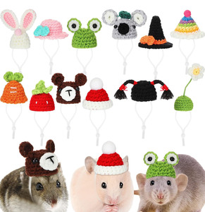 Disfraz de fiesta Accesorios de ropa para mascotas Mini sombreros para mascotas Serpientes Conejillo DE INDIAS Animales pequeños Lagartos lindos Sombreros de hámster - Product Image 1