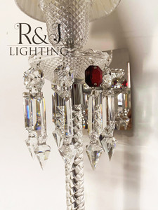 Sang trọng Châu Âu Đèn trang trí bacarat Torch pha lê ánh sáng duy nhất phòng khách phòng ngủ LED Tường Đèn sconce - Product Image 6