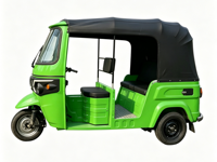 Tricycle électrique fiable à 3 places, taxi motorisé, tuk-tuk électrique pour le transport quotidien, batterie 72V