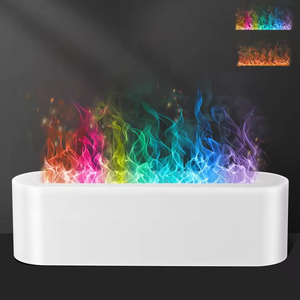 <strong>Large</strong> <strong>Capacity</strong> 150ml Aromatherapy <strong>Diffuser</strong> Portable <strong>Humidifier</strong> 7 Color LED Flame Effect - Product Image 2