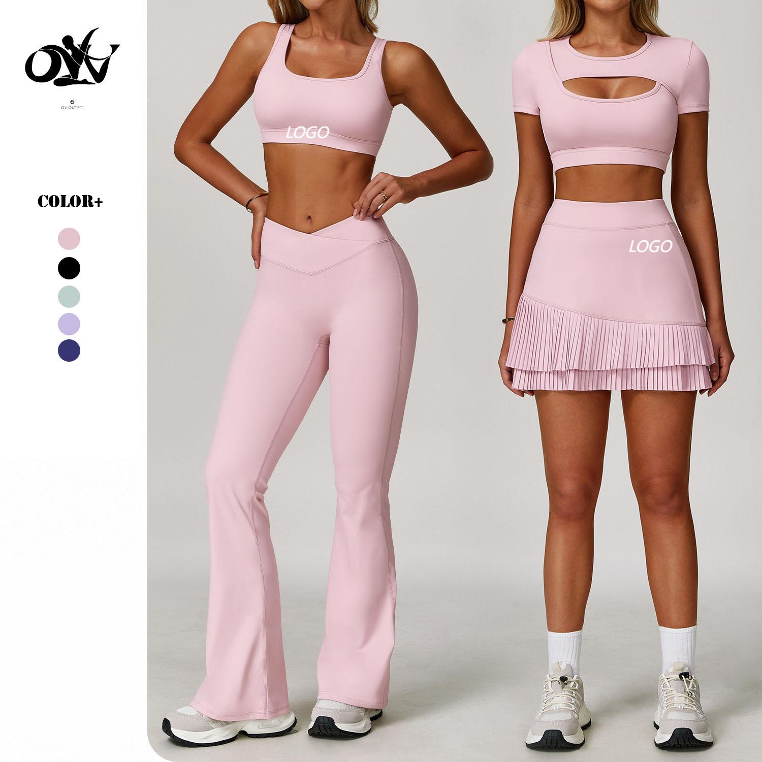 Custom High-quality Contrasting Color Yoga Sets High-strength Shock-absorbing Quick-drying Fitness Wear Tight Causal Sports Set