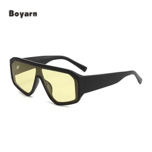Boyarn Sun, gafas de sol multicolores para correr, gafas azules para hombres, auténtica marca famosa, marco de Pc, lente polarizada Tac