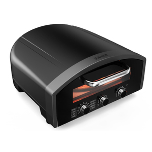 Horno de pizza eléctrico de 13 pulgadas de alta calidad, mesa automática <span class=keywords><strong>para</strong></span> hornear de 500 grados, uso doméstico con <span class=keywords><strong>piedra</strong></span> de pizza de bistec de hierro, venta al por mayor - Product Image 1