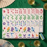 Jeu de Mahjong Américain 2026 Nouvelle Série Origami Tuiles Acryliques Traditionnelles Gravées pour Jeu de Casino et Cadeau
