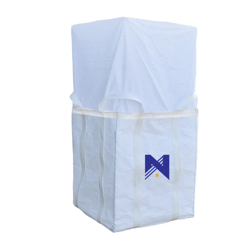 1500kg Container Big Bulk Jumbo Bag for Cement Clay Fertilizer Animal Mesh PP Jumbo Ventilated Bag Poly FIBC Big Firewood Bags