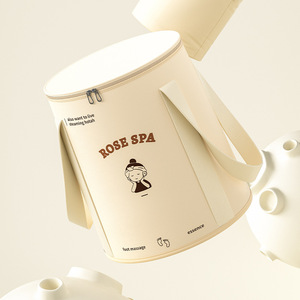 Bañera Plegable para Pies Rose Spa, Profunda hasta la Pantorrilla, de Tela de Nailon, Portátil, para Masaje de Pies en Casa - Product Image 2