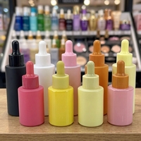 Flacon compte-gouttes en verre transparent dépoli de 100 ml à épaule plate pour huile visage et soins de la peau, emballage liquide pour huiles essentielles
