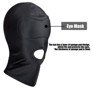 หน้ากากปิดตาแนว BDSM สำหรับพันธนาการผ้าสแปนเด็กซ์สี่รูปแบบอุปกรณ์สำหรับการเป็นทาส - Product Image 5