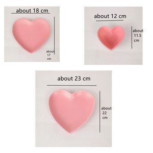 Assiette à Dessert en céramique gâteau, forme de cœur en céramique tailles différentes, vaisselle assiette à Dessert, bol à la mode doux pour la maison, <span class=keywords><strong>Restaurant</strong></span> rose 1 pièce - Product Image 4