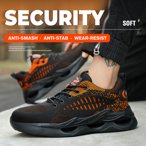 OEM Classic Summer Breathable Sports <b>Work</b> <b>Shoes</b> Lightweight Fly-woven Boots <b>Mens</b> Safety Labor <b>Shoes</b> With Steel Toe Customized - Product Image 1