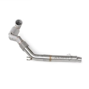 Ventes chaudes : Downpipe d'échappement pour SEAT <span class=keywords><strong>LEON</strong></span> <span class=keywords><strong>CUPRA</strong></span> 2.0T 2015-2019 en acier inoxydable haute performance avec bouclier thermique - Product Image 2