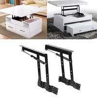 Quincaillerie en fer métallique pour meubles, mécanisme de levage pour Table basse, bureau à thé, support, charnière de Table pliante