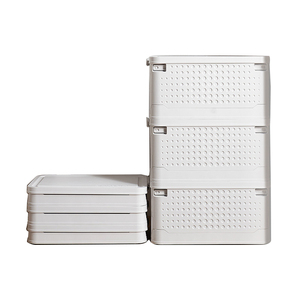 Vehicle plastic folding storage box transportable home finishing box multi-functional underwear storage box