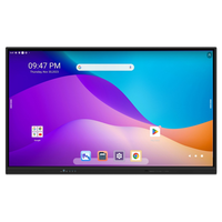 Nueva Pantalla Interactiva Plana de 75 Pulgadas con Google EDLA, Cámara OPS, Sistema Operativo Android, Soporte Móvil USB, Pantalla Táctil ROHS