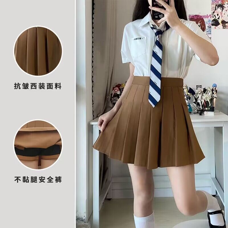 Taille élastique avec poches, marron