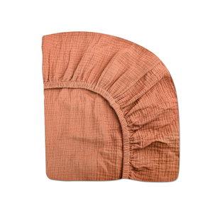Drap-housse en mousseline de <span class=keywords><strong>coton</strong></span> 100 % doux et respirant pour enfants, écologique, imperméable, toutes saisons, pour lit bébé - Product Image 3