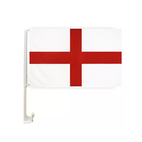 Drapeau de voiture d'Angleterre en gros, 100% polyester, résistant, double face, drapeaux de football d'Angleterre, drapeau d'Angleterre 3x5 pieds