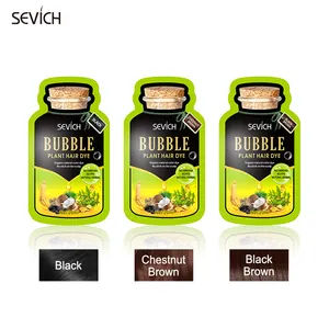 Natural Colour Permanent Gold Colour Permanent Bubble Plant Hair Dye Shampoo Hair Dye Black