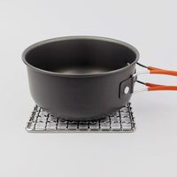 Grille de cuisson en acier inoxydable pour barbecue, grille de cuisson pour feu de camp, carrée ou ronde, pour le camping, la randonnée, la pêche, la cuisine en plein air