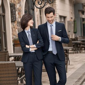 6 colori abiti da uomo Slim Fit One Botton Suit Blazer Pants 2 pezzi uomo Business Formal Suit - Product Image 5