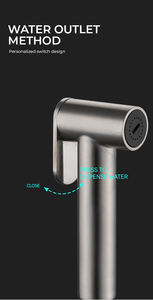 GEE-N Pulverizador Bidê Portátil de Alta Qualidade em Aço Inoxidável SUS 304 para Vaso Sanitário - Product Image 5