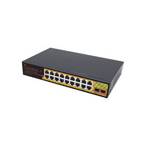 Genata สวิตช์2.5G SFP POE <span class=keywords><strong>20</strong></span>พอร์ตสำหรับระบบ CCTV พอร์ต16 POE 240W IEEE802.3af /at/bt Watchdog 6KV ป้องกันฟ้าผ่า - Product Image 3
