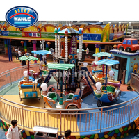 Équipement d'aire de jeux auto-contrôle avion tour heureux vaisseau spatial parc d'attractions hélicoptère
