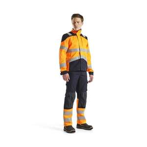 BLAKLADER - 408915135389M Multinorm inherent <b>jacket</b> <b>Hi</b>-<b>Vis</b> <b>Orange</b>/Navy blue - EAN 7330509720318 FLAME RESISTANT WORKWEAR - Product Image 3