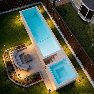 Piscina Elevada de Fibra de Vidrio Personalizada de Gran Tamaño (8m, 10m), Spa de Natación Moderno en Contenedor Marítimo (20ft, 40ft) - Product Image 5