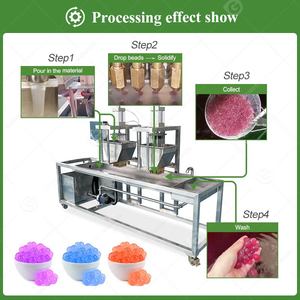 Máquina automática para hacer perlas de tapioca explosivas (boba) para té de burbujas, línea de producción de perlas explosivas para bebidas. - Product Image 5