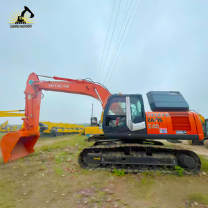 Excavadora de orugas de tamaño medio completamente redonda Excelente rendimiento y comodidad Excavadora usada Hitachi ZX240 para contratación general - Product Image 1