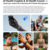 JCVital V1, SDK API CDMO Patentado, Monitorización del Sueño de Alta Calidad, Pulsera Inteligente Impermeable, Pulsera Inteligente Deportiva Popular